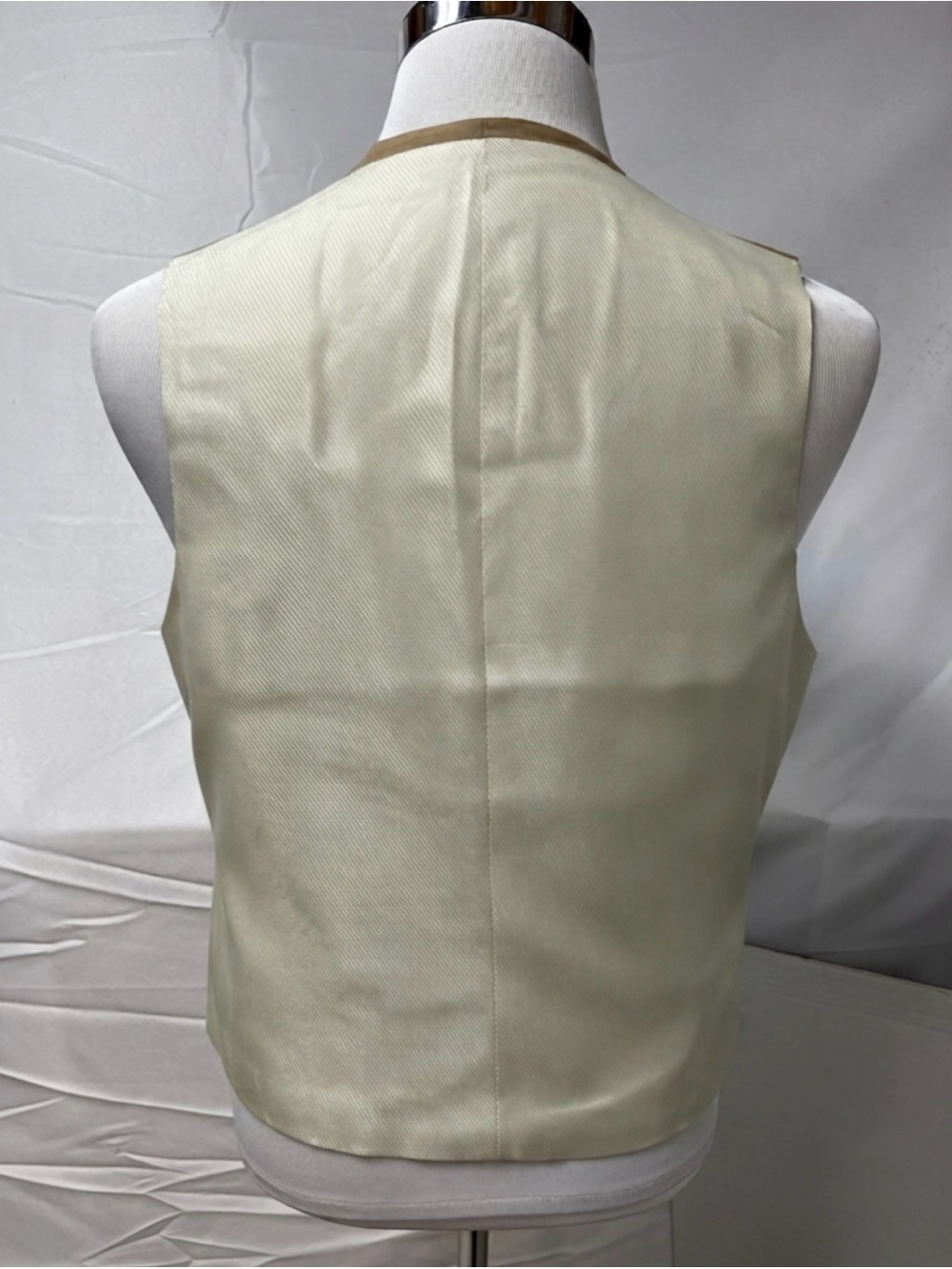 Hart Schaffner Marx Vintage Men's 44R Blazer 39x30 Pants Vest Tan 3-Piece Suit - Picture 7 of 11